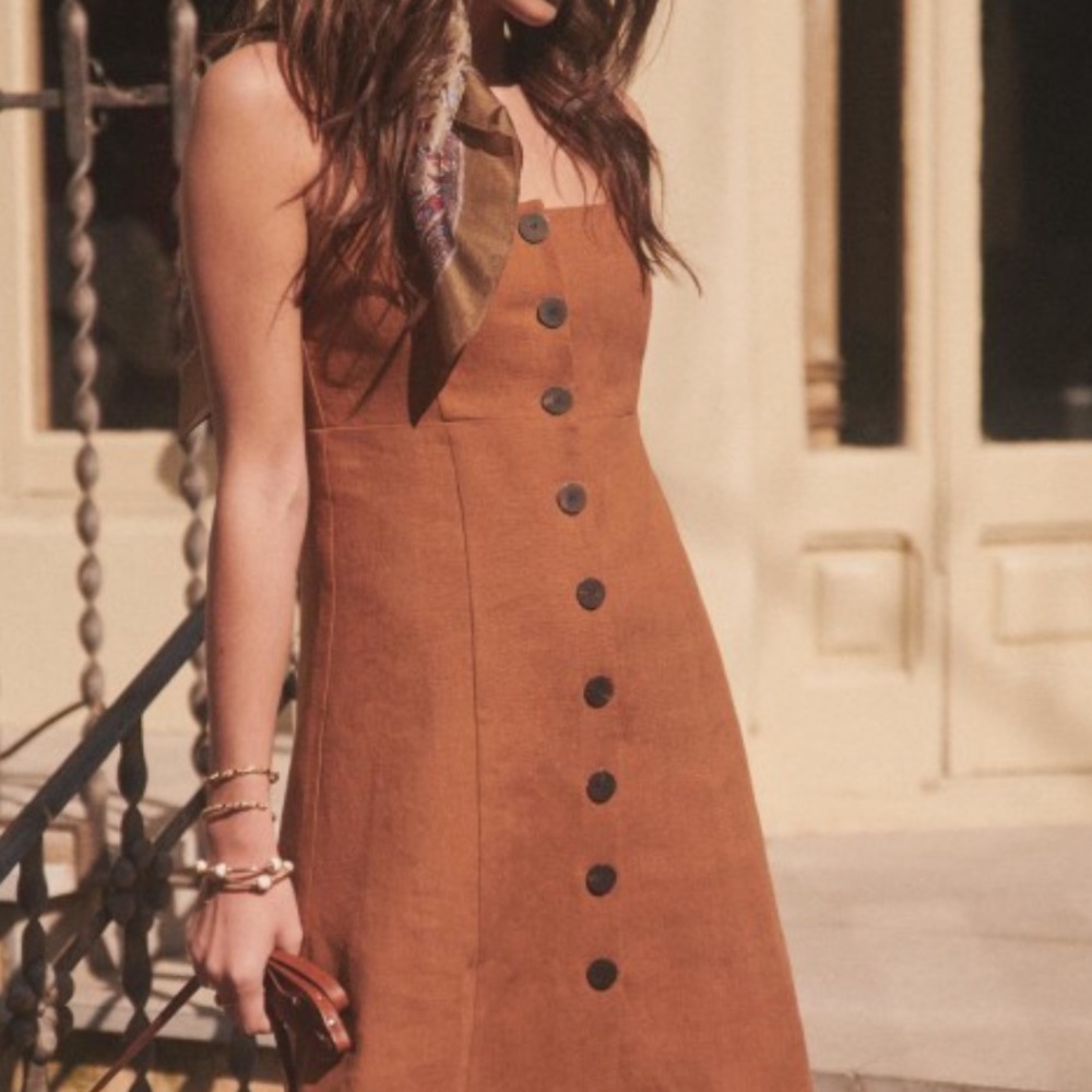 Sezane Jade Dress in Moka